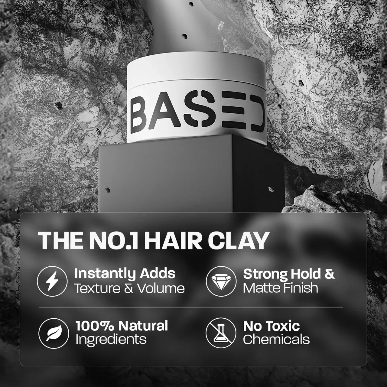 BASED Haar-Clay - Seitenansicht - Männerpflege Deutschland