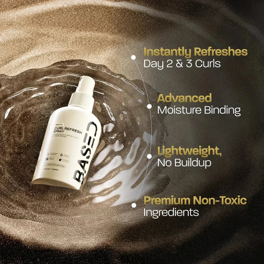 BASED Locken-Refresh-Spray - Seitenansicht - Männerpflege Deutschland