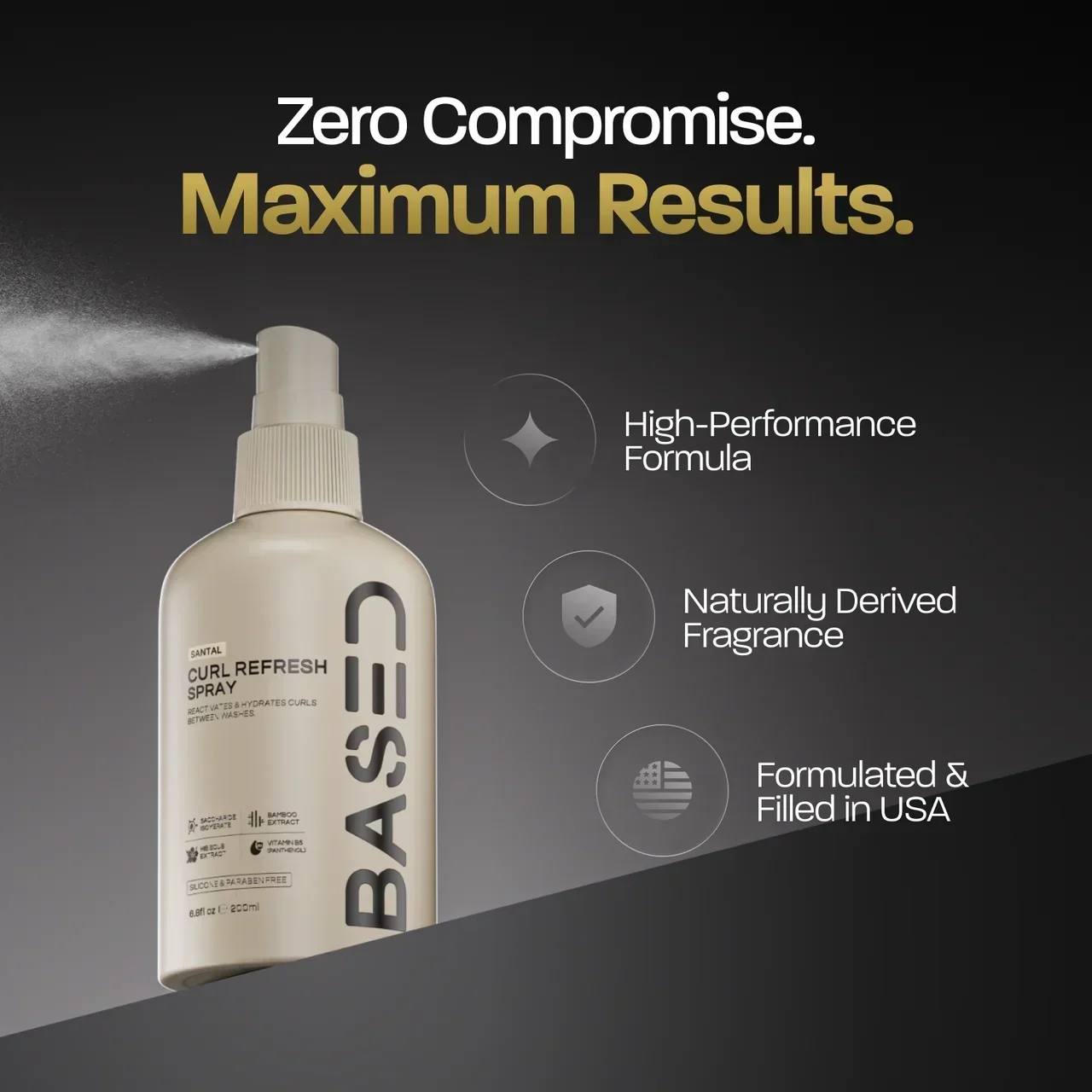 BASED Locken-Refresh-Spray - Detailansicht - Männerpflege Deutschland